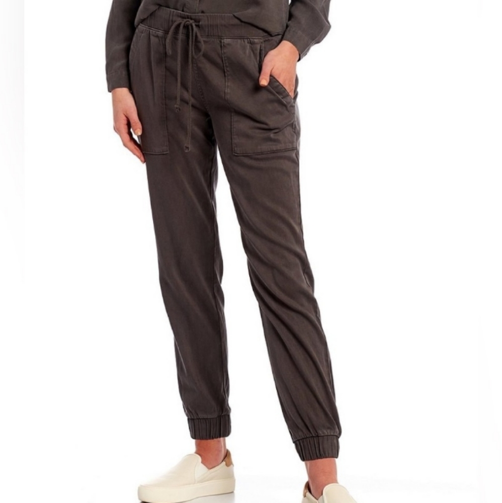 CLOTH & STONE | green cropped cargo pants | S